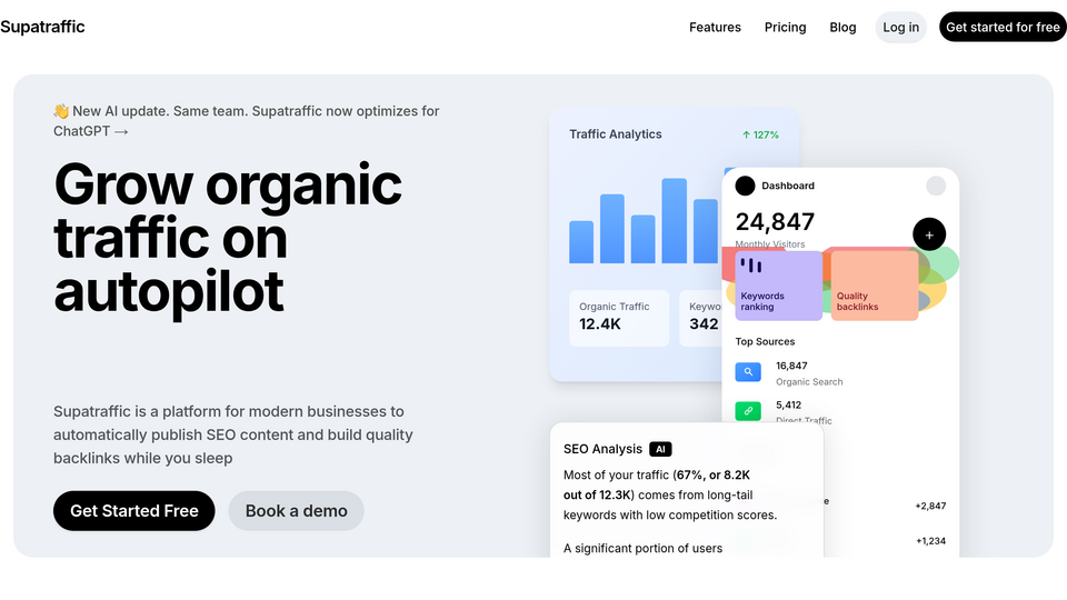 Screenshot of SupaTraffic