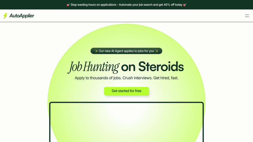 Screenshot of AutoApplier
