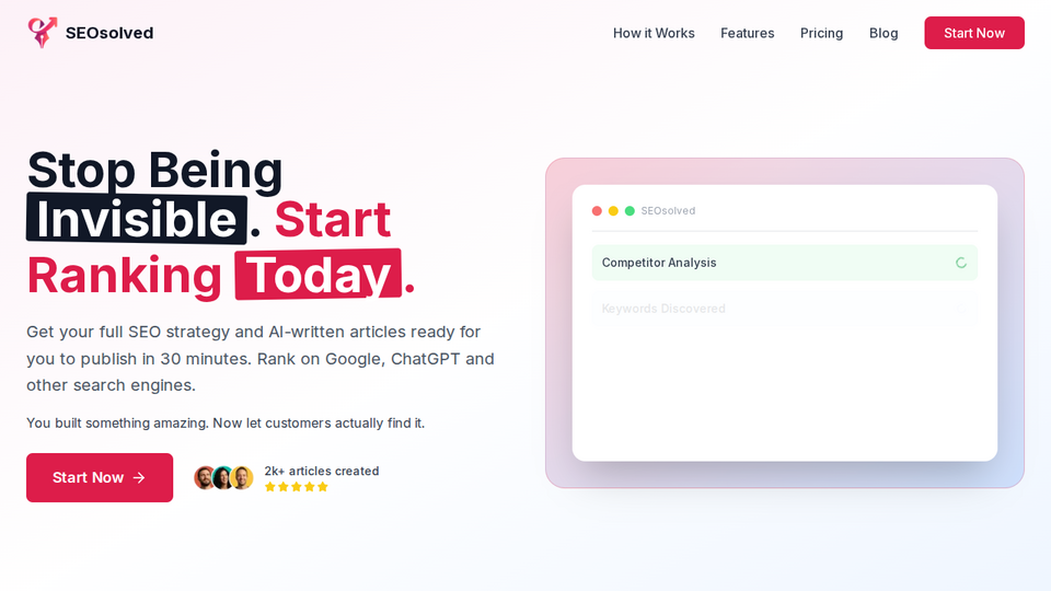 Screenshot of SEOsolved