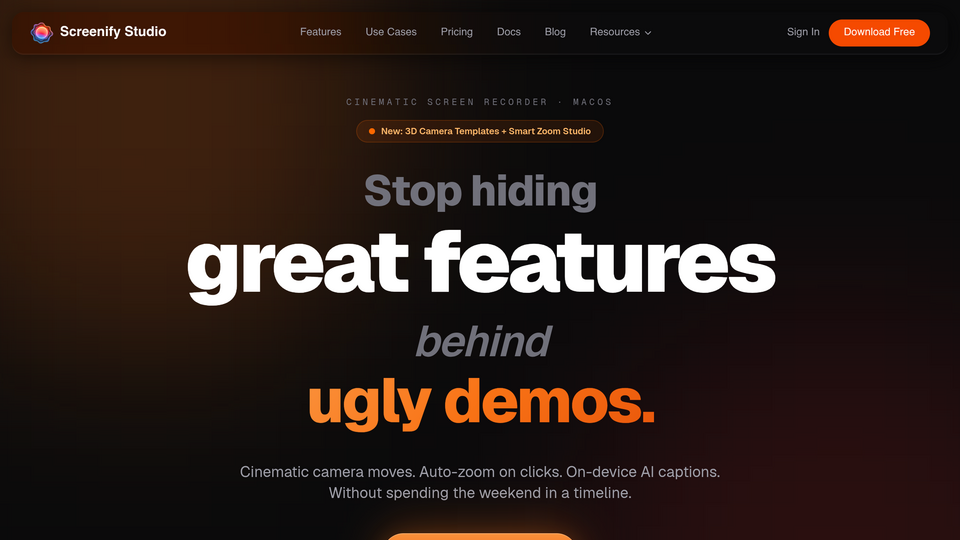 Screenshot of Screenify Studio