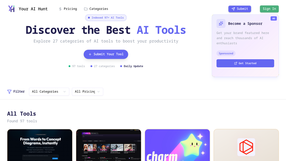 Screenshot of Your AI Hunt