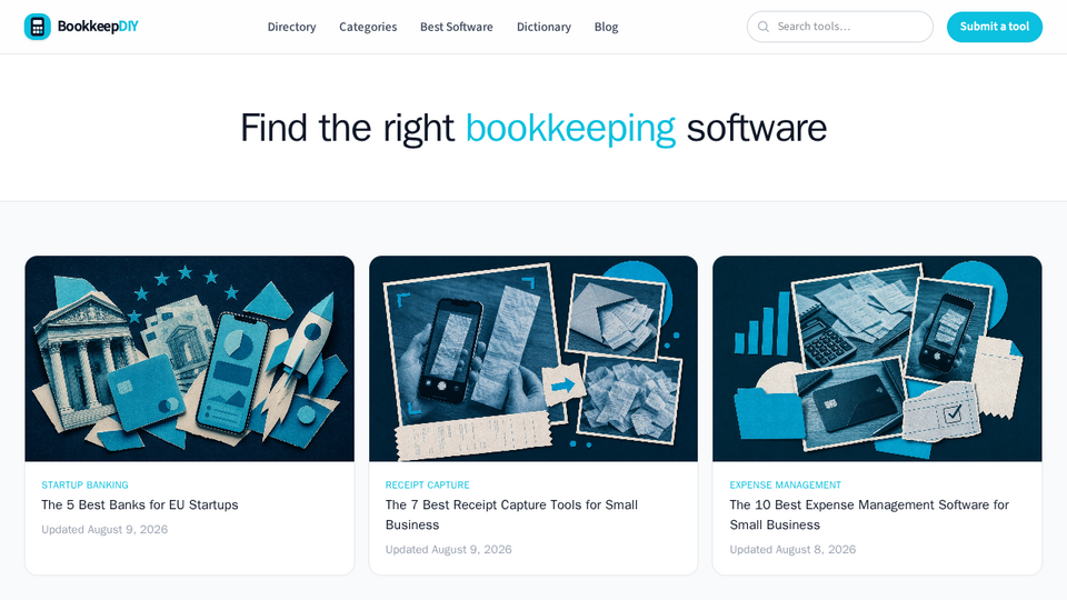 Screenshot of BookkeepDIY