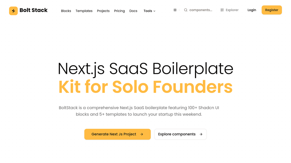 Screenshot of Bolt Stack