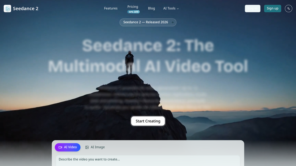 Screenshot of Seedance 2