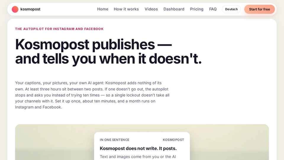 Screenshot of Kosmopost