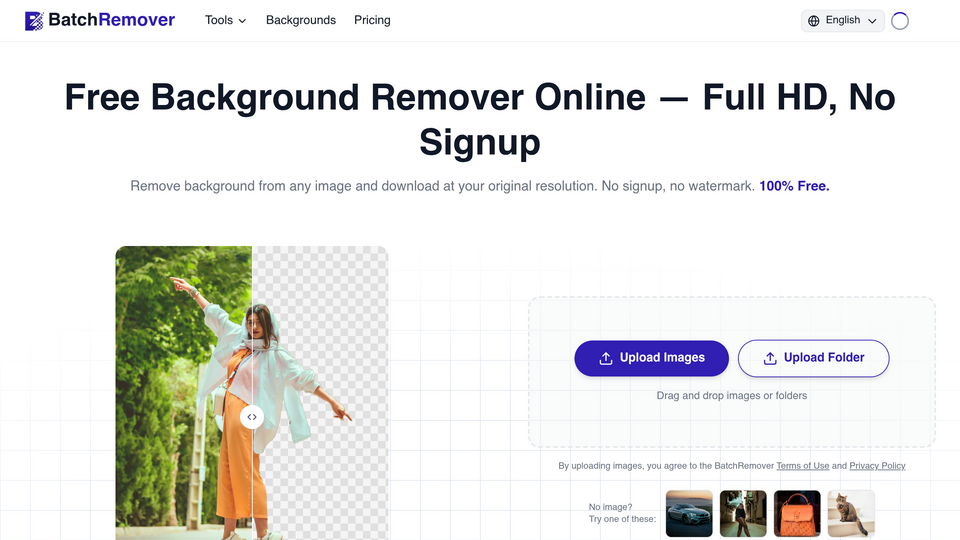 Screenshot of BatchRemover