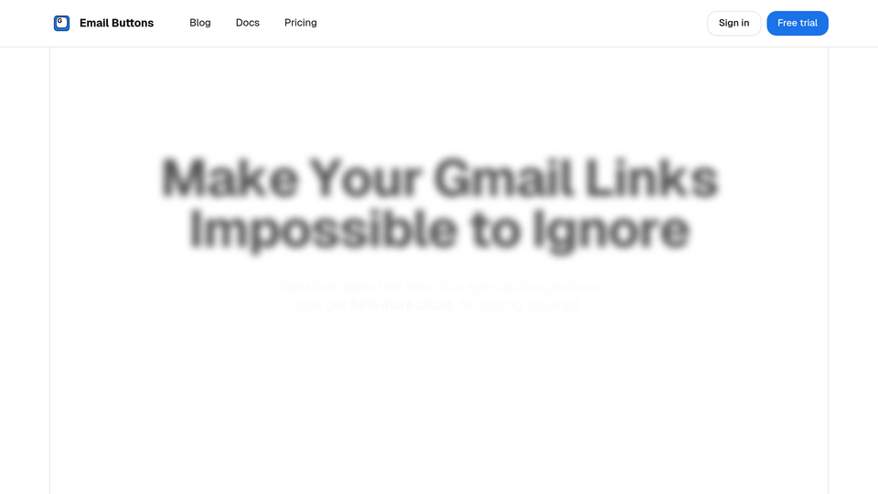 Screenshot of Email Buttons