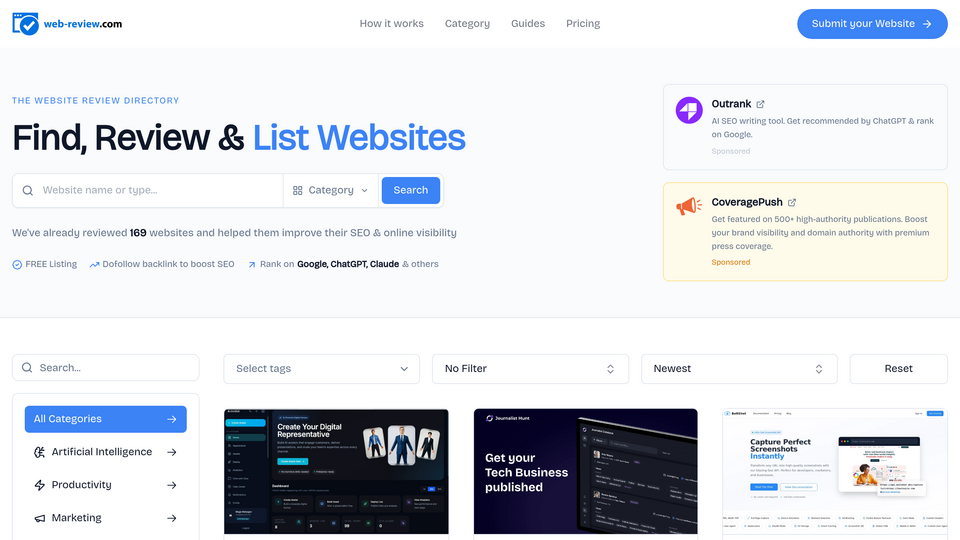 Screenshot of Web-Review.com