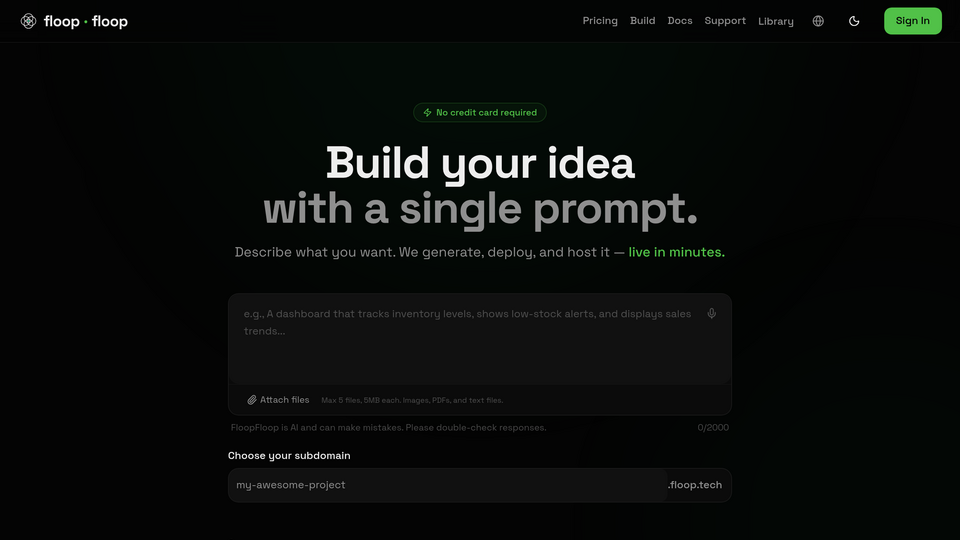 Screenshot of FloopFloop