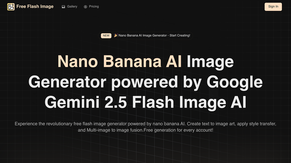 Screenshot of Free Flash Image