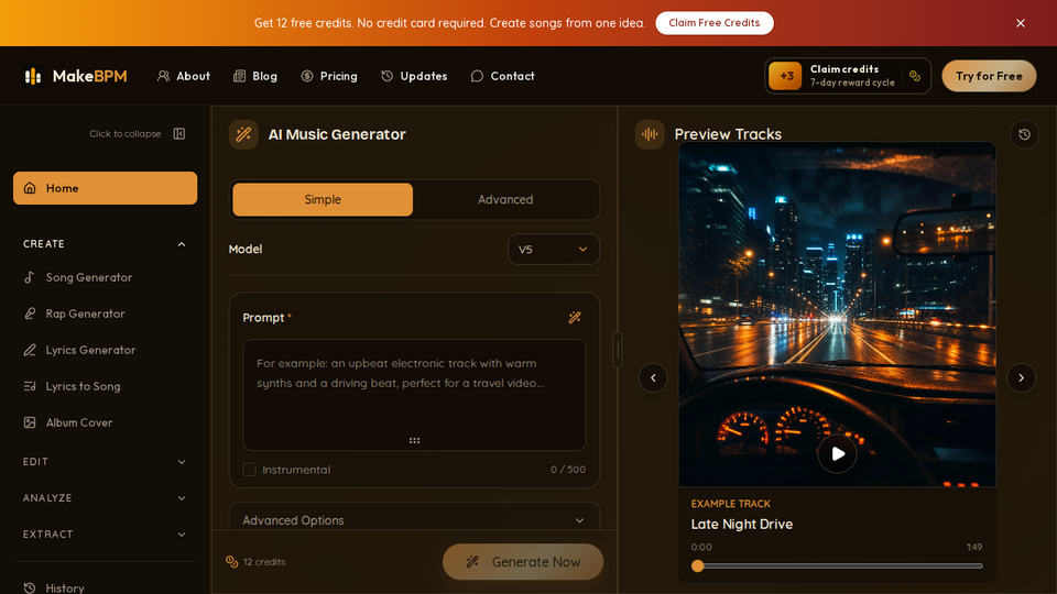 Screenshot of MakeBPM