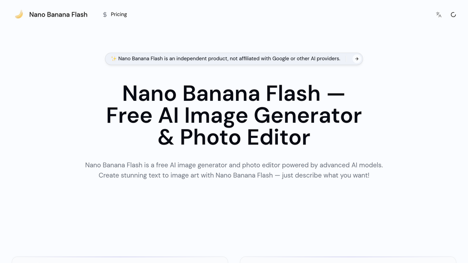 Screenshot of Nano Banana Flash