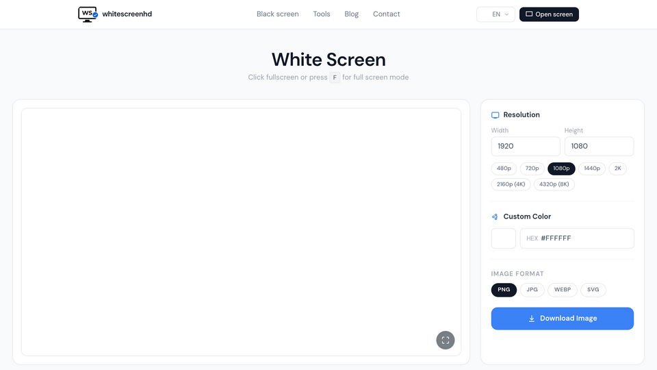 Screenshot of whitescreenhd