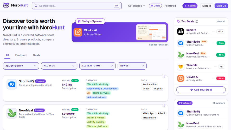Screenshot of NoroHunt