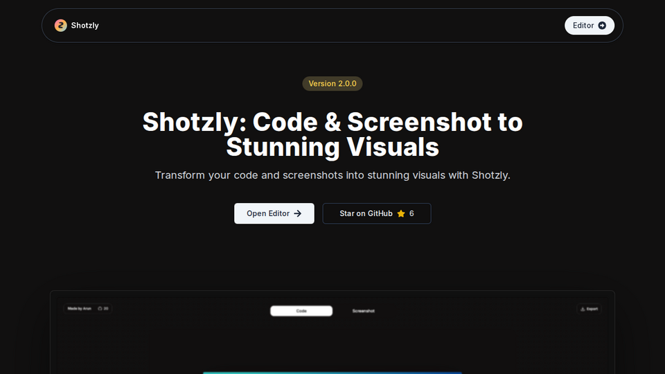 Screenshot of shotzly