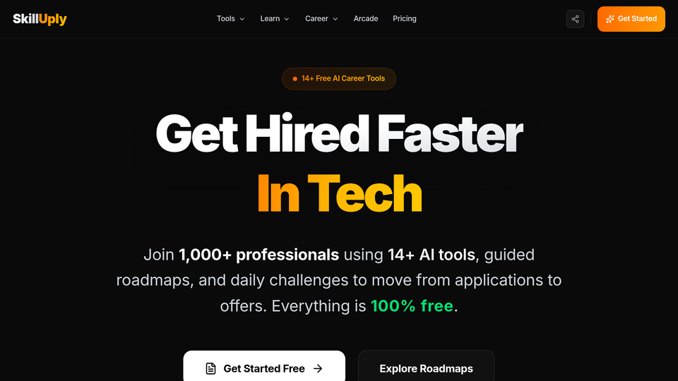 Screenshot of SkillUply