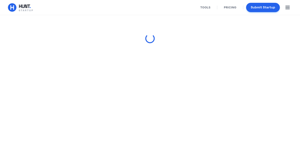 Screenshot of Hunt Startup