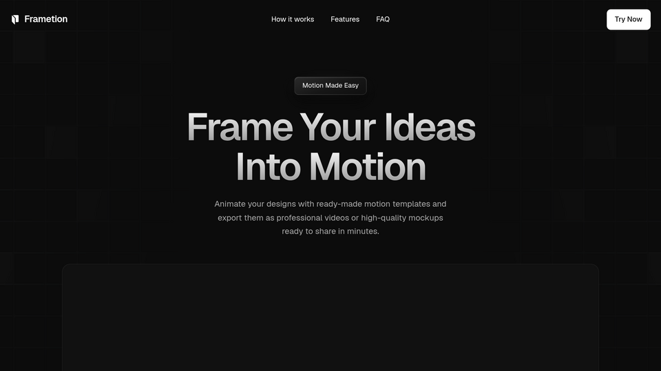 Screenshot of Frametion