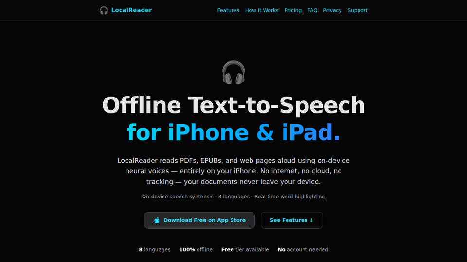 Screenshot of LocalReader