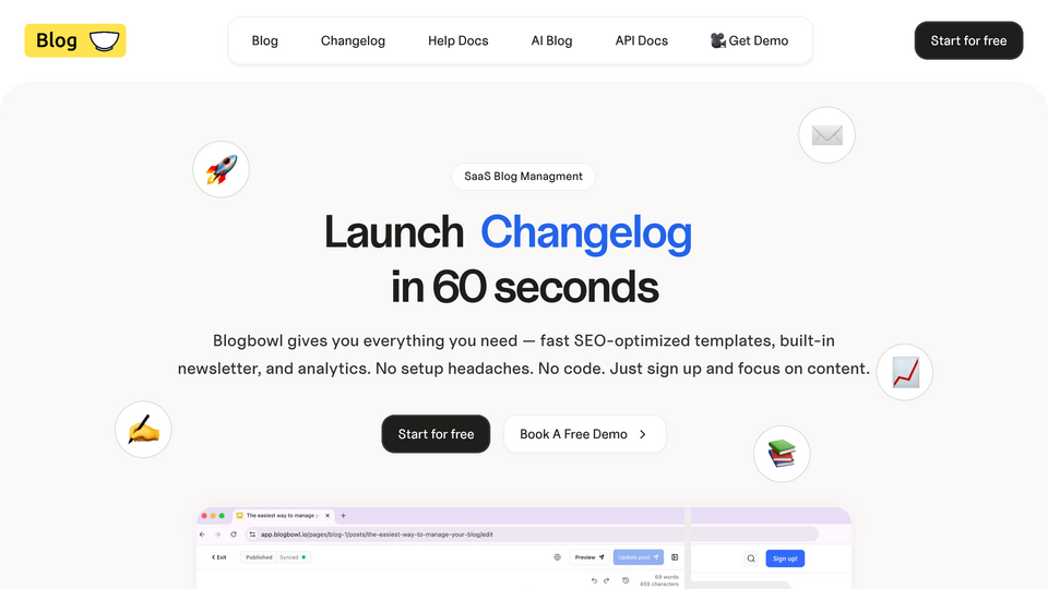 Screenshot of BlogBowl