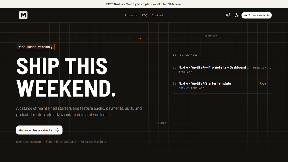 Screenshot of makesaas.dev