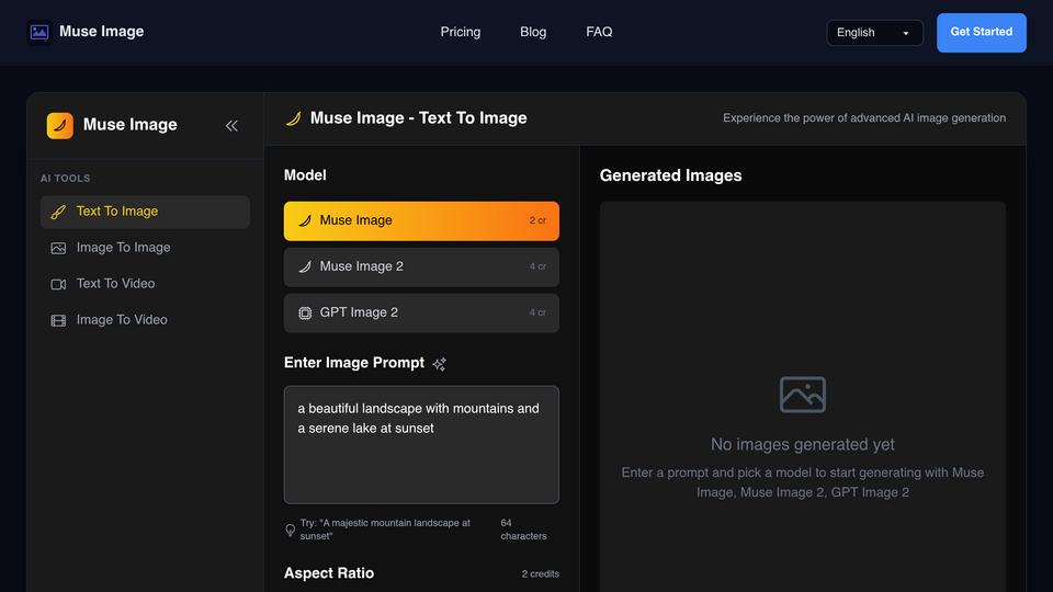 Screenshot of Muse Image