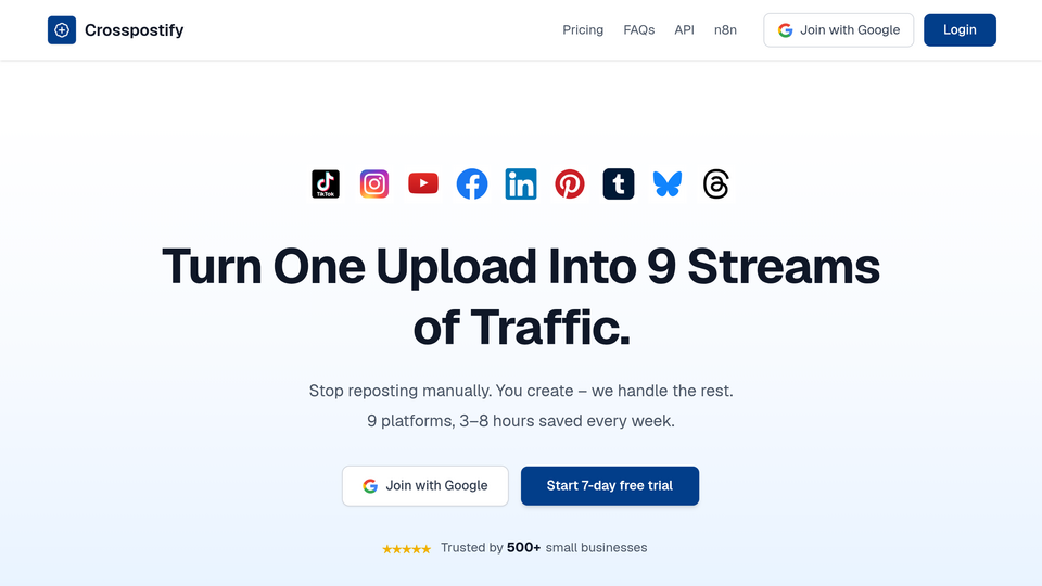Screenshot of Crosspostify
