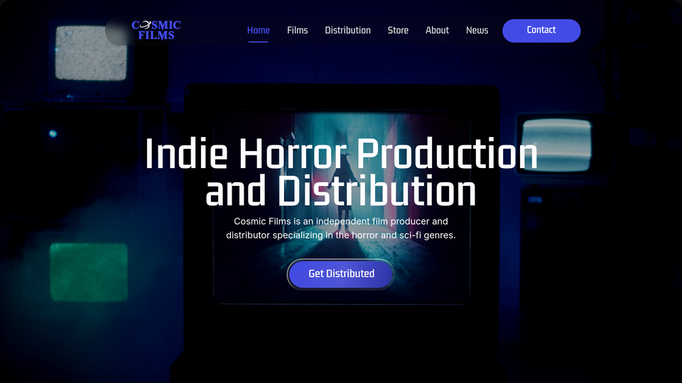 Screenshot of Cosmic Films