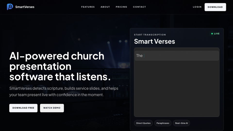 Screenshot of SmartVerses