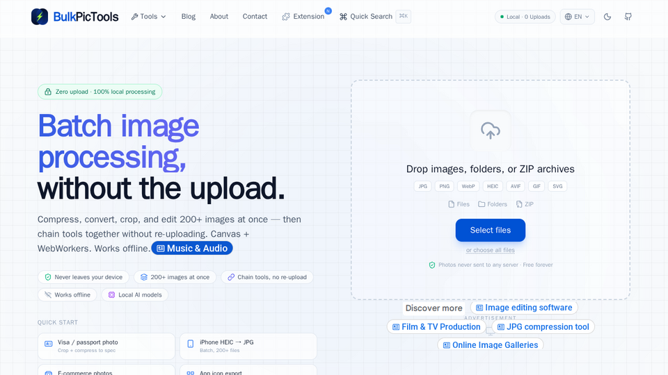 Screenshot of BulkPicTools