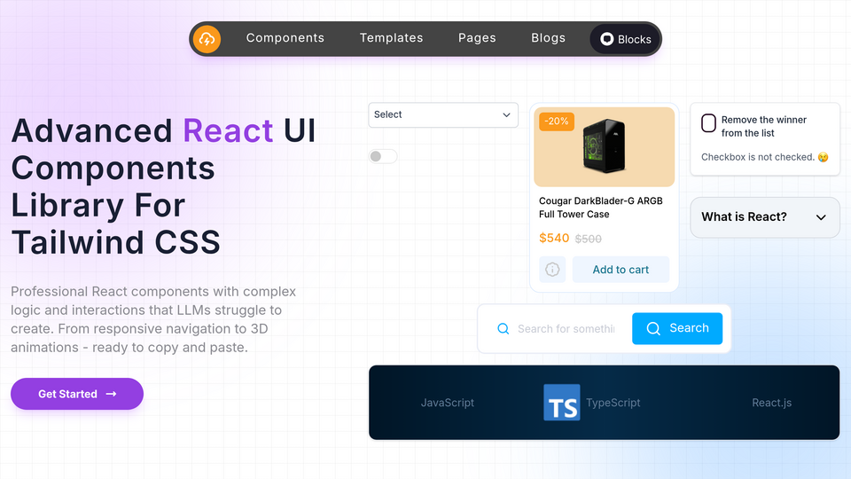 Screenshot of Flexy UI