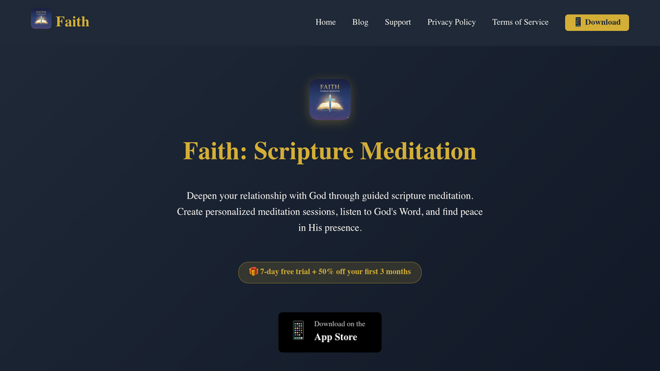 Screenshot of Scripture Meditation