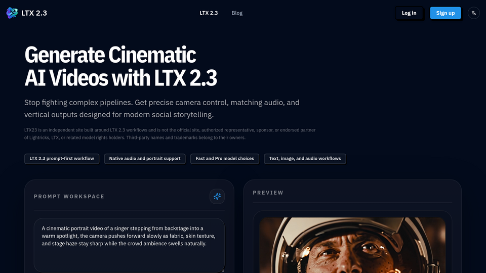 Screenshot of LTX2.3