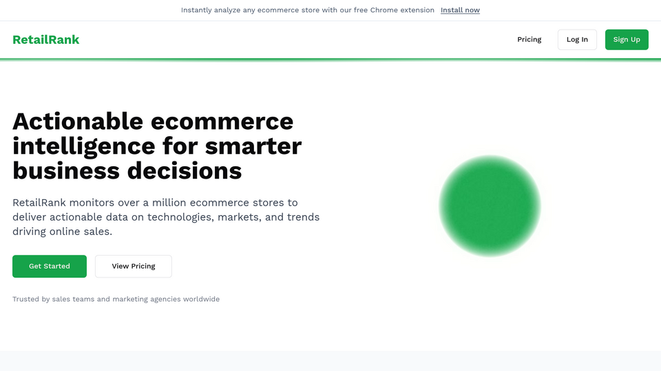 Screenshot of RetailRank