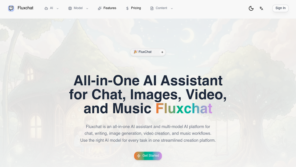 Screenshot of Fluxchat