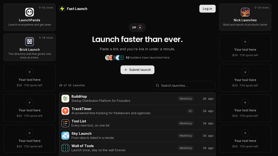 Screenshot of Fast Launch
