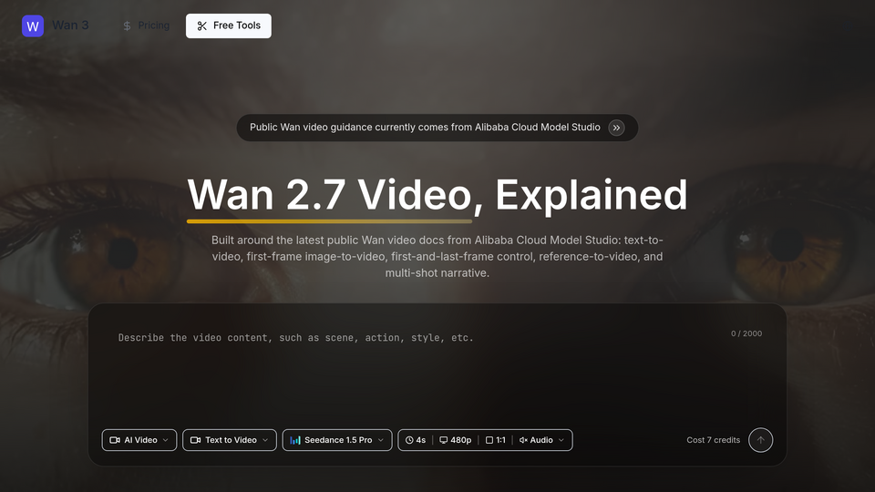 Screenshot of Wan 3