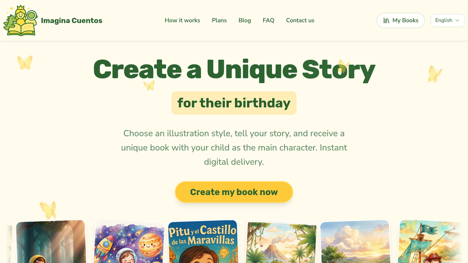 Screenshot of Imagina Cuentos
