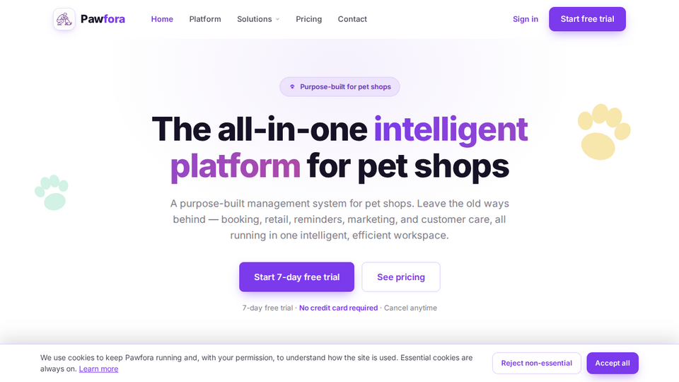 Screenshot of Pawfora