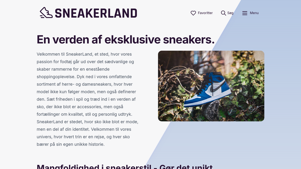 Screenshot of SneakerLand