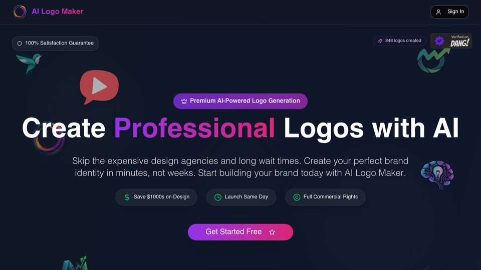 Screenshot of Ai Logo Maker
