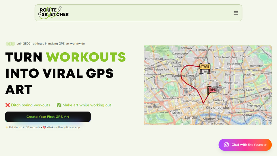 Screenshot of RouteSketcher