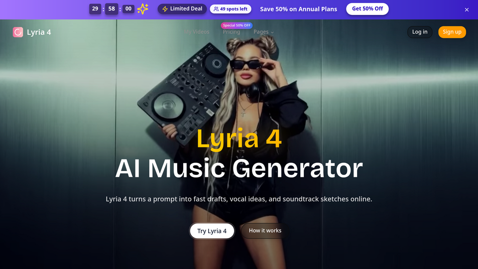 Screenshot of lyria4