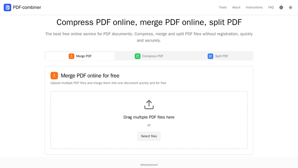 Screenshot of PDF Combiner