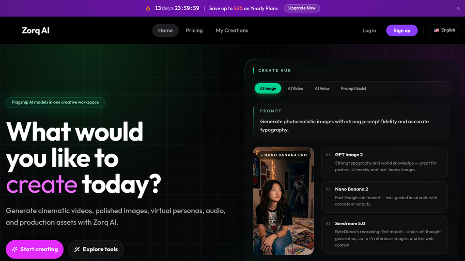 Screenshot of Zorq AI