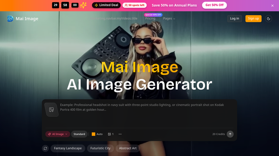 Screenshot of Mai Image