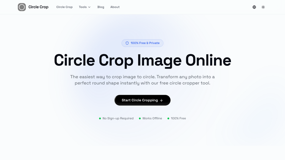 Screenshot of Circle Crop Image