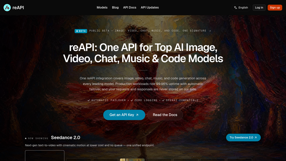Screenshot of reAPI