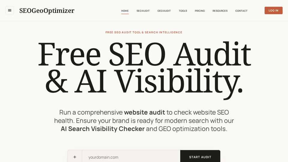 Screenshot of SEOGeoOptimizer