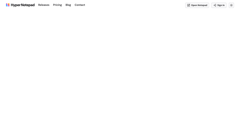 Screenshot of Hyper Notepad